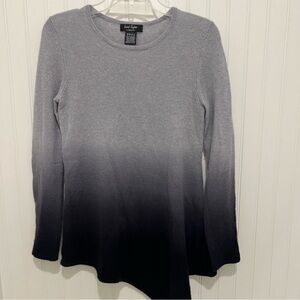 Lord & Taylor Gray Ombre Cashmere Sweater Small
